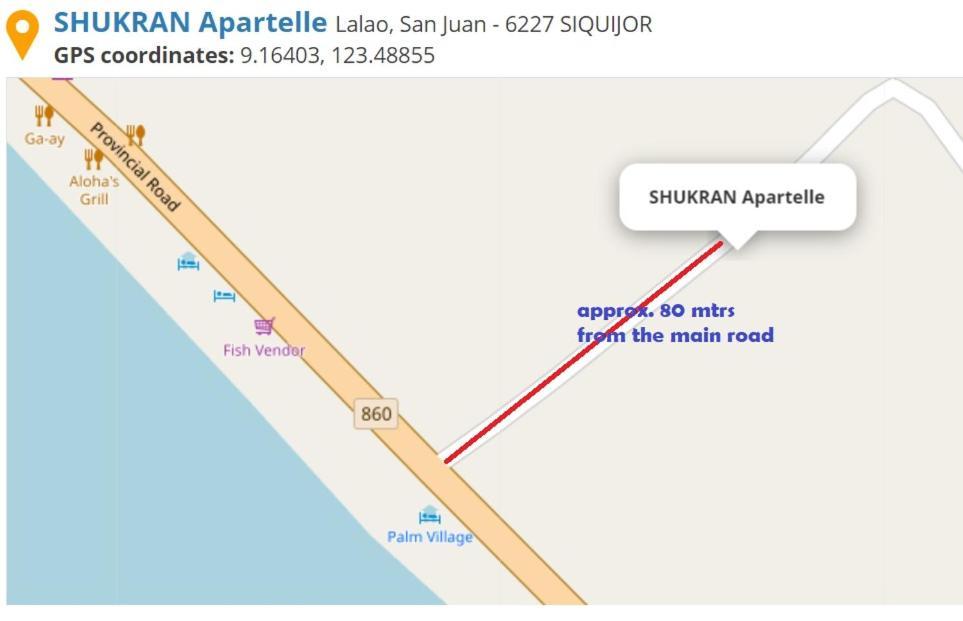 Shukran Apartelle Siquijor Extérieur photo